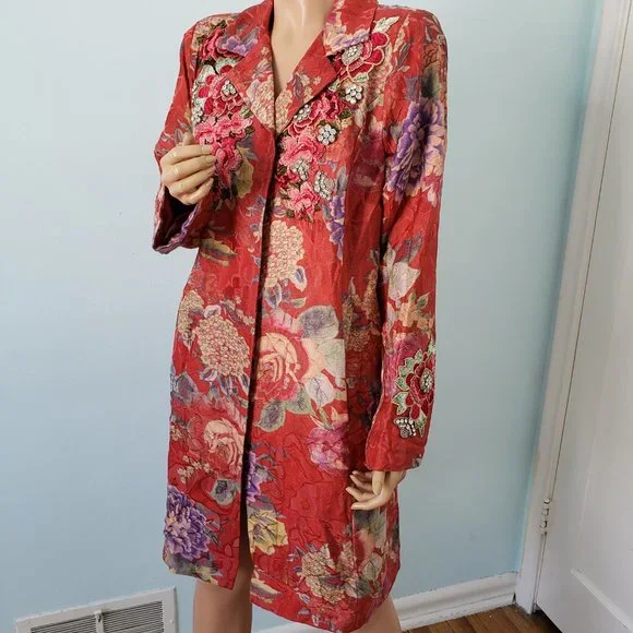 NWT JOHNNY WAS LA VIE FLEUR COAT. - Picture 11 of 17